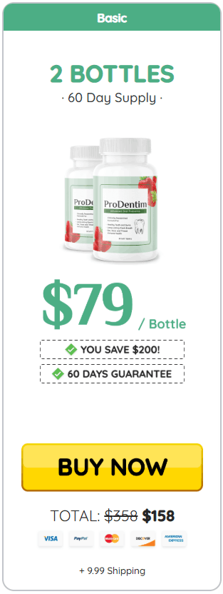 prodentim 2 bottles price