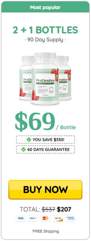 prodentim 3 bottles price